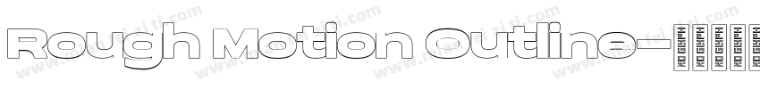 Rough Motion Outline字体转换
